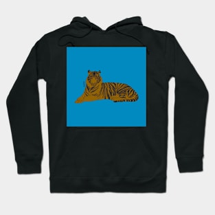 Tiger - Deep Blue Hoodie